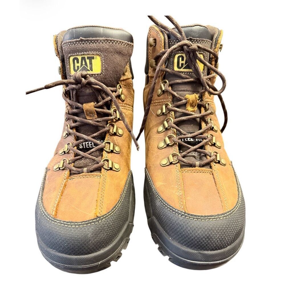 Caterpillar Threshold Steel Toe Boots Size 13 Wide Width